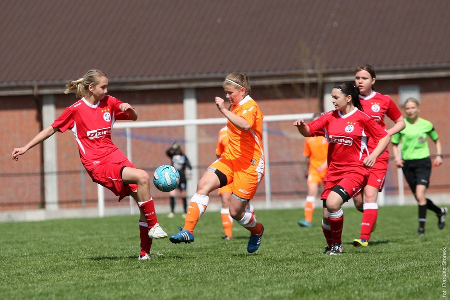 1/2 Finału MP juniorów w piłce nożnej kobiet (Bydgoszcz)